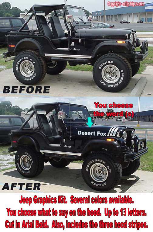 Jeep cj7 renegade stickers #3