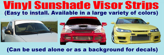 Vinyl Sunshade Visors