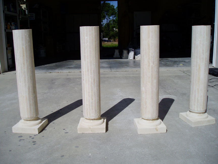 marble granite travertine columns