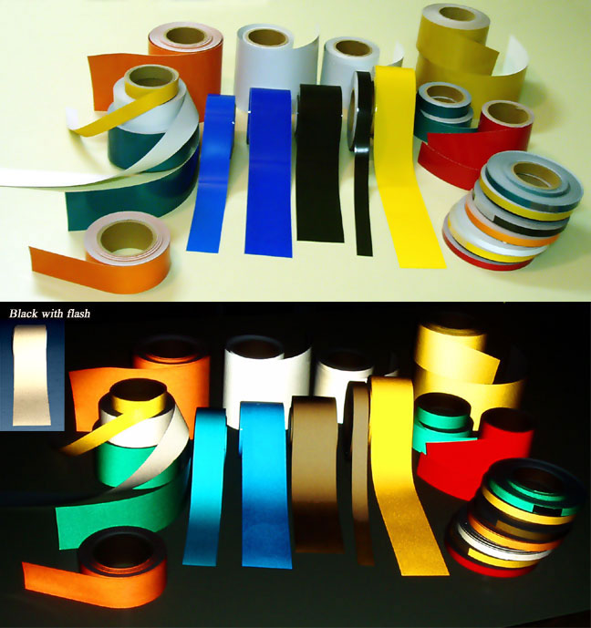 striped reflective tape